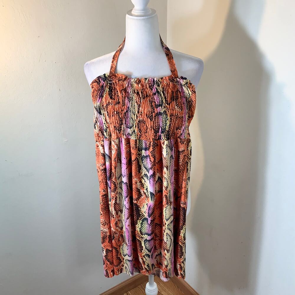 Cute orange summer dress size S
